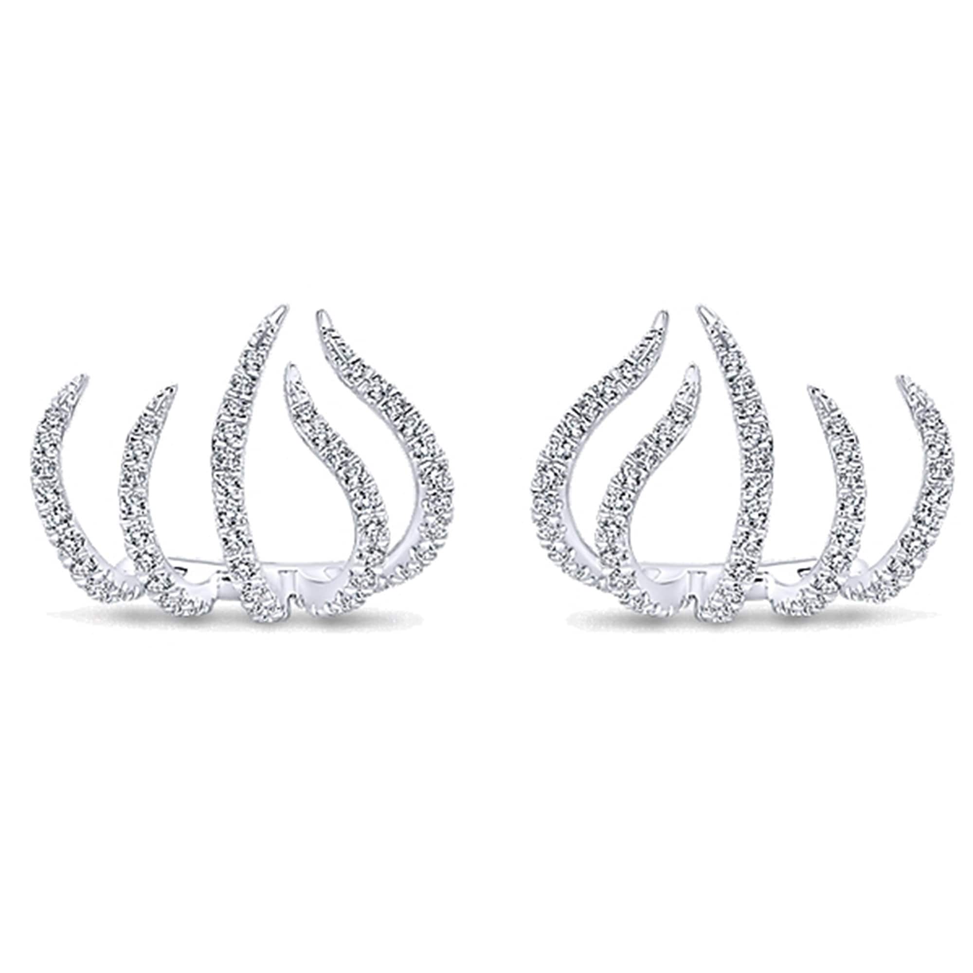 アクセサリー Quartet Products 012 Pi erced Earrings Cubic Zirconia Cross Earring | Hip Hop Cross Earrings