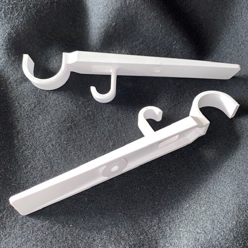 2 X Vintage Wooden Curtain Pole Holder Bracket 28mm 32mm Etsy