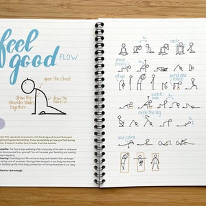 Cadeau pour professeur de yoga Séquence de yoga Aide à la préparation des cours de yoga pour les amateurs de yoga Figurines en bâton
