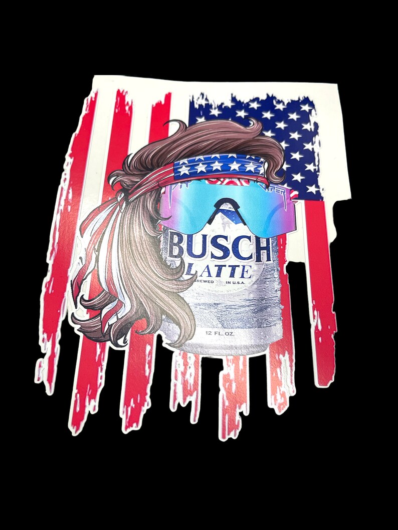 Busch Light Mullet Man Decal - Etsy