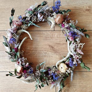 Driedflower wreath, floralwreath, wildflower wreath, flower wreath, botanical wreath, home decor, wall art, gift ideas, gift flowers