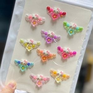 Malowanie twarzy w stylu kreskówkowym blings｜ Naklejka na twarz | Face Bling | Ester | króliczek | kotek