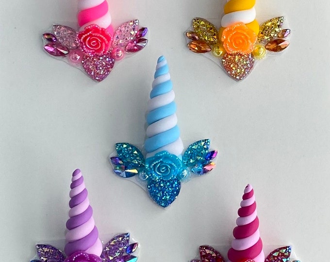 Handmade Unicorn Horn Face painting bling | Peel & Stick Face Bling