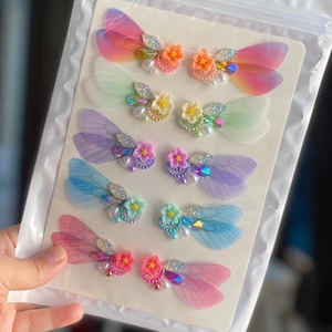 Butterfly Eyelashes | Face painting blings - Fairy Wings｜ Face sticker | Face Bling | Festival face gems