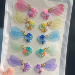 Butterfly Eyelashes | Face painting blings - Fairy Wings｜ Face sticker | Face Bling | Festival face gems