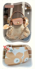 Handmade Bag Insert | Inner bag | Bag Organizer for longchamp pliage filet | Net bag product logo