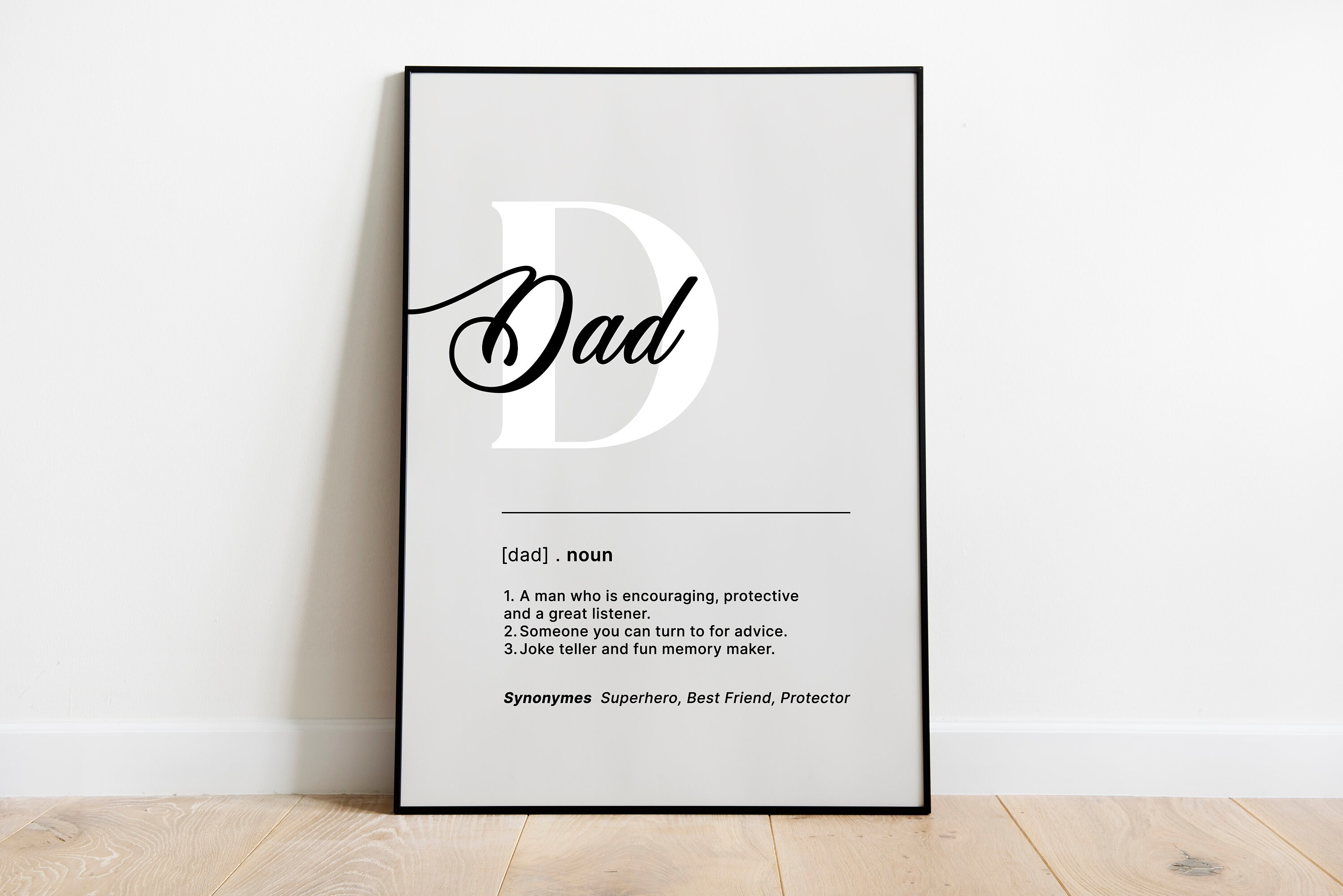 Dad Definition Print, Father Definition, Father's Day Gift, Gift for ...