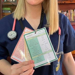 Printable Lab Values Reference Cards for Healthcare (PDF Download) - Etsy