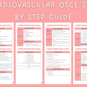 Riepilogo completo dell'esame fisico cardiovascolare, guida passo passo CVS OSCE, note sulla guida allo studio, download digitale, note per gli studenti di medicina