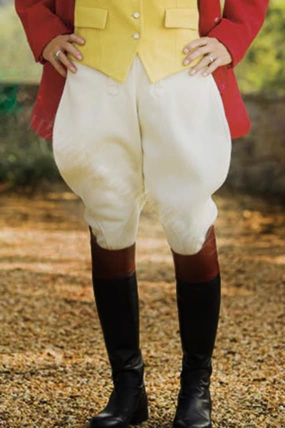 Handmade Beige Horse Riding Breeches: Equestrian Golf Pants - Etsy