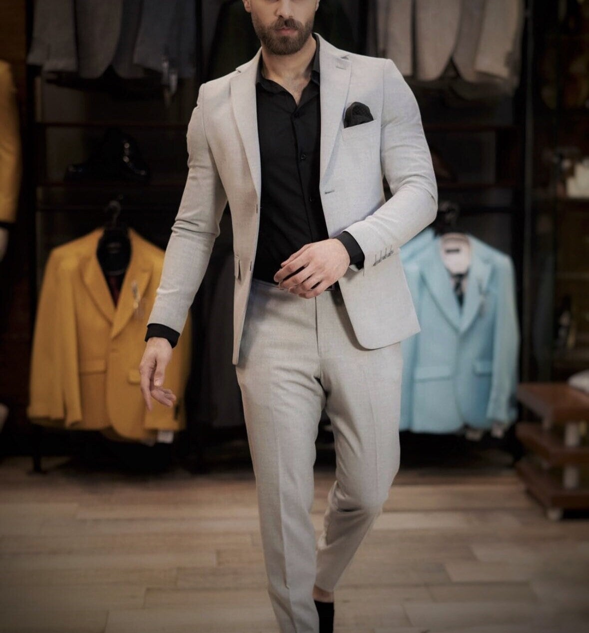 Pantalones De Traje Hombre Traje De Piezas Para Hombre