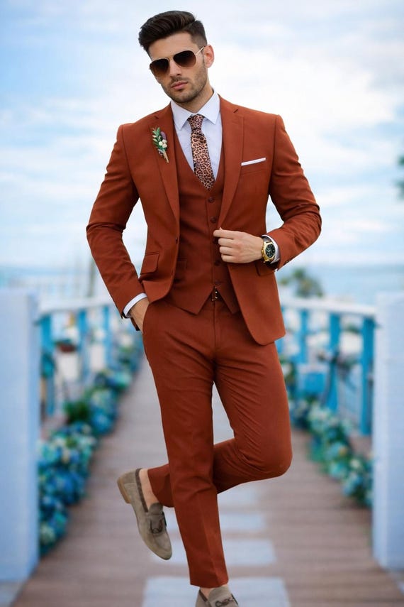 slim fit wedding dress for men Fashion Men Suit Pants Ankle Length Business Wedding Dress PantsFashio –  Acapparelstore