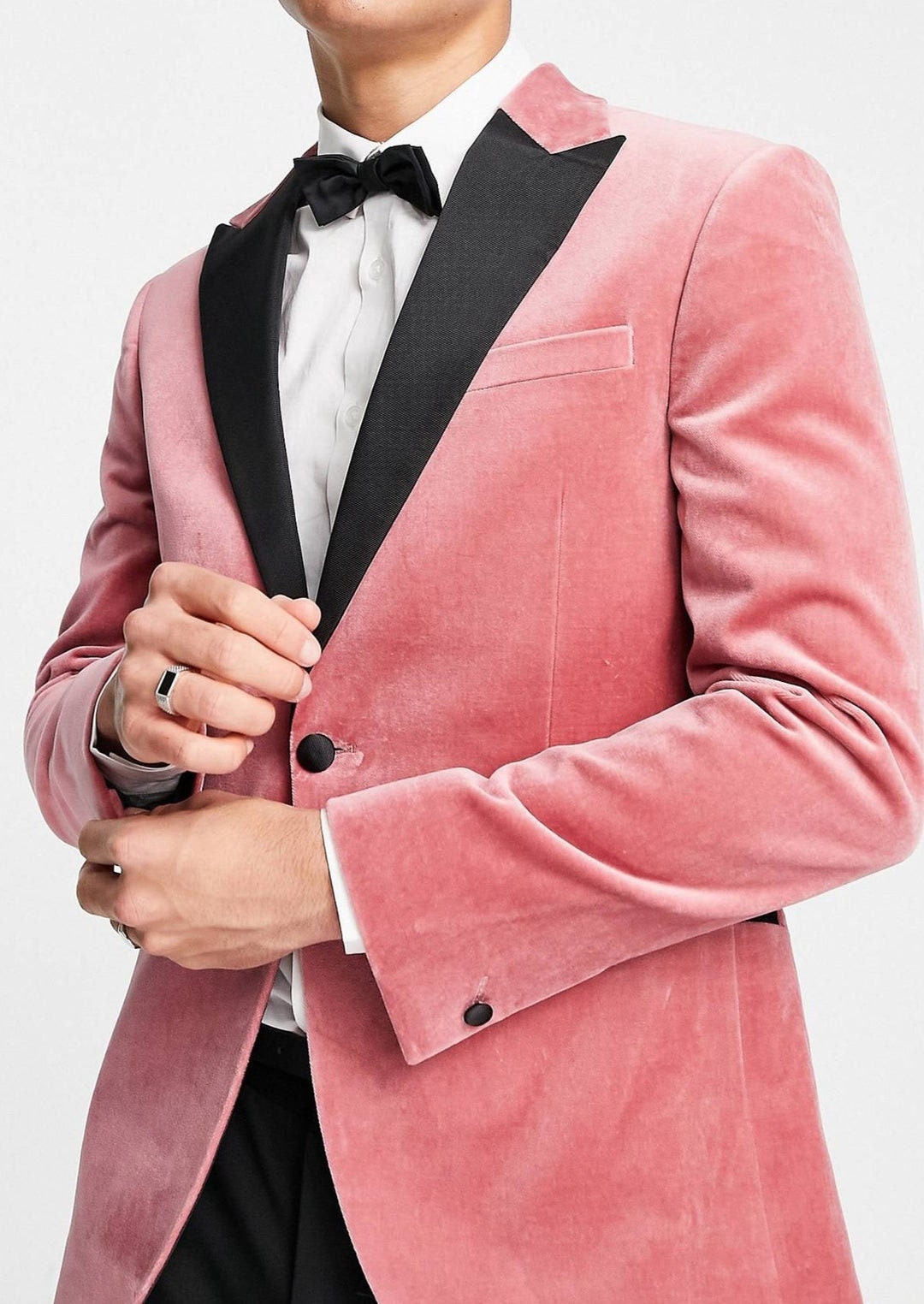 Pink velour deals blazer
