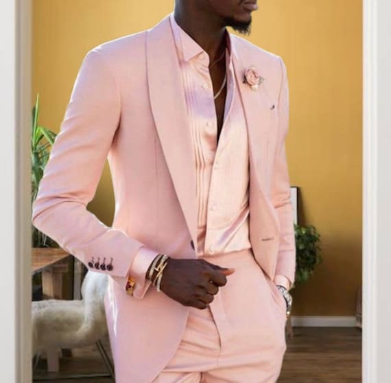 Men Pink Suit Men Tuxedo Summer 2piece Coat Pant Suits Men Wedding Party  Wear Groom Suits Stylish Pink Original Gift for Wedding Groom Suit - Etsy UK