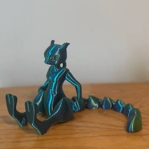 Mewtwo, Pokémon 3D Printed Figure, Fan Art Model Kit Statue for Collectors  