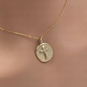 Elegante 14k hinzu kybernetische Kreuzhalskette, personalisierter Kreuzanhänger, zierlicher massiver Kreuzschmuck aus Massivgold,