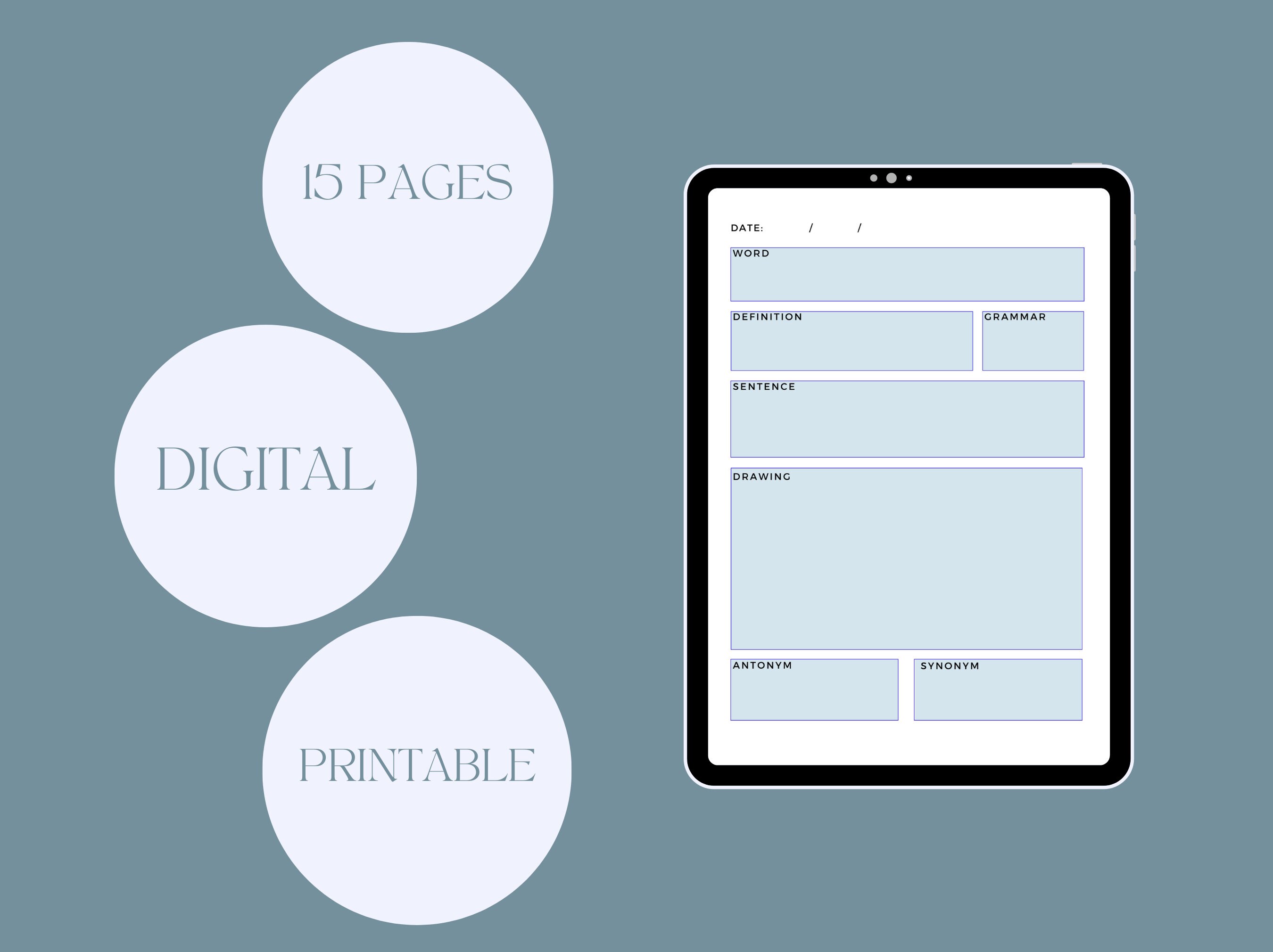 Pdf Template Language Learning Language Learning Vocabulary Template Activities Vocabulary Study Guide ...