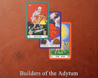 B.O.T.A. Builders of the Adytum Tarot deck HQ cards images to print your own deck - complete with Back image