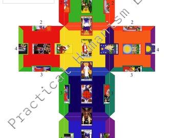 Foldable 3D Cube of Space with instructions and eBook - Builders of the Adytum