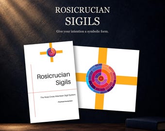 Rozenkruiserssymbolen PDF: Gids en diagram voor het Atlantische alfabet met rozenkruis