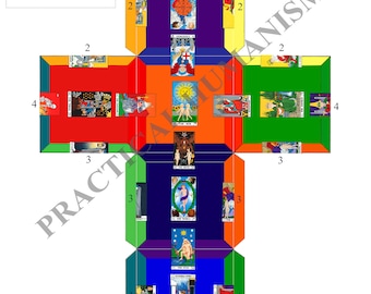 Foldable 3D Cube of Space - BOTA - Digital Download - Builders of the Adytum B.O.T.A.