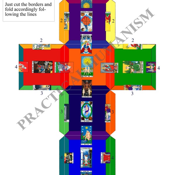 Foldable 3D Cube of Space PDF - High Quality - Digital Download - Builders of the Adytum B.O.T.A.