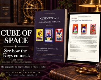 Studiehandleiding voor de Cube of Space Tarot (PDF): Geïllustreerde handleiding en werkboek, tweede editie