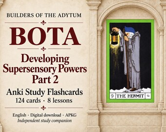 BOTA Ontwikkelen van bovenzintuiglijke vermogens - Deel 2 Anki Flashcards: 124 studiekaarten, Engels APKG Download