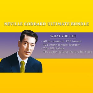 Neville Goddard Manifestation Ultimate Bundle | 121 Books + Audio Lectures – LOA Instant Download