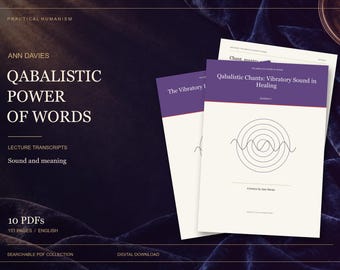 Ann Davies, De kabbalistische kracht van woorden: 10 PDF-transcripten, 151 pagina's