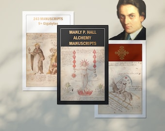 Raccolta di manoscritti alchemici / 243 manoscritti alchemici illustrati e scansioni Simbolismo ermetico / Download da 9 GB