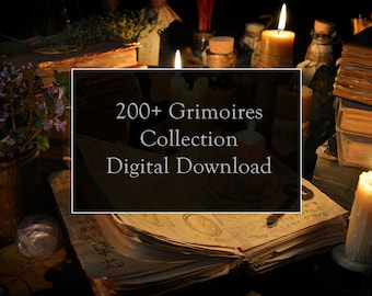 Bundle of 200+ Grimoires collection | Wicca, Witchcraft, Witch, Magick, Occult, Printable, pdf