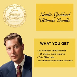 Neville Goddard Manifestation Ultimate Bundle | 121 Books + Audio Lectures – LOA Instant Download
