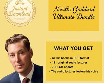 Neville Goddard Manifestation Ultimate Bundle | 121 Books + Audio Lectures – LOA Instant Download