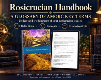 Rozenkruisershandboek PDF: Woordenlijst van AMORC-kernbegrippen, Engelstalige studiegids