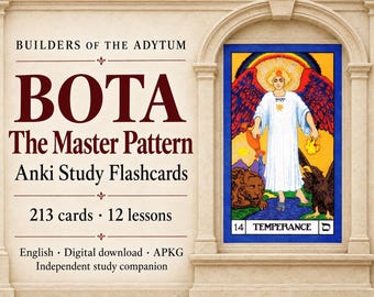 BOTA The Master Pattern Anki Flashcards: 213 studiekaarten, Engels APKG downloaden