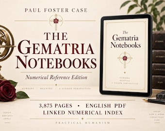 Paul Foster Case Gematria Notebooks PDF: BOTA Studiereferentie, Hebreeuwse Gematria & Hermetische Kabbala