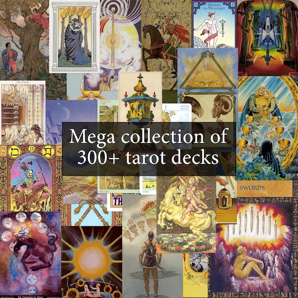 Huge collection of 340 Tarot Decks - File Download