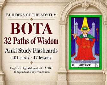 BOTA 32 Paden van Wijsheid Anki Flashcards: 401 Studiekaarten, Engels APKG Download