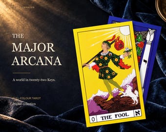 BOTA Grote Arcana Tarot Download: 22 handgekleurde kaarten + achterkant, Bouwers van het Adytum