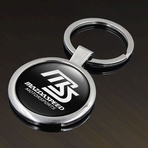 For Mazda 3D Logo Sport Alloy Car Home Key Fob Keychain Ring Decoration  Gift