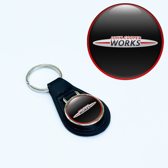 Langer Kette Metall Schlüsselanhänger Auto Logo Schlüsselanhänger für Mini  Cooper