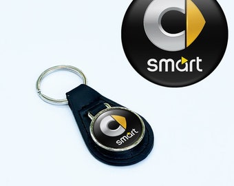 Benutzerdefinierte Schlüsselanhänger SMART Schlüsselanhänger Eco Leder  Keychain GIFT Autoschlüsselring Autozubehör Schlüsselanhänger  Personalisiertes Logo NAME Phrasen keyholder - .de