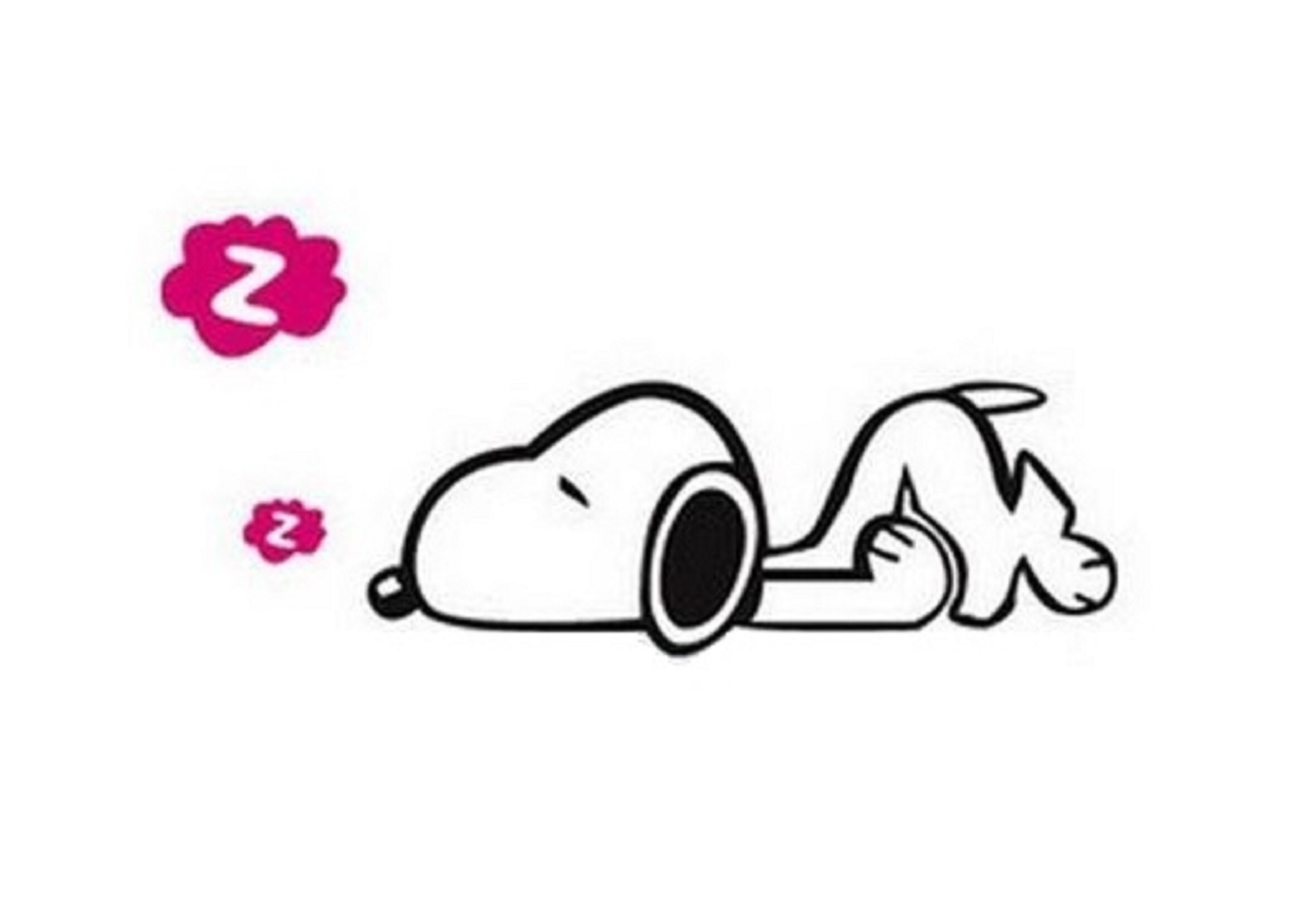 be happy Aufkleber Snoopy schlafend + Woodstock - 35x11cm S156 kaufen bei