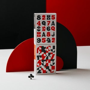 Just Type Playing Cards Custom Luxury Poker Playing Cards designed by Paula Scher