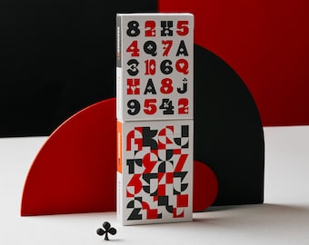 Just Type Playing Cards Custom Luxury Poker Playing Cards designed by Paula Scher