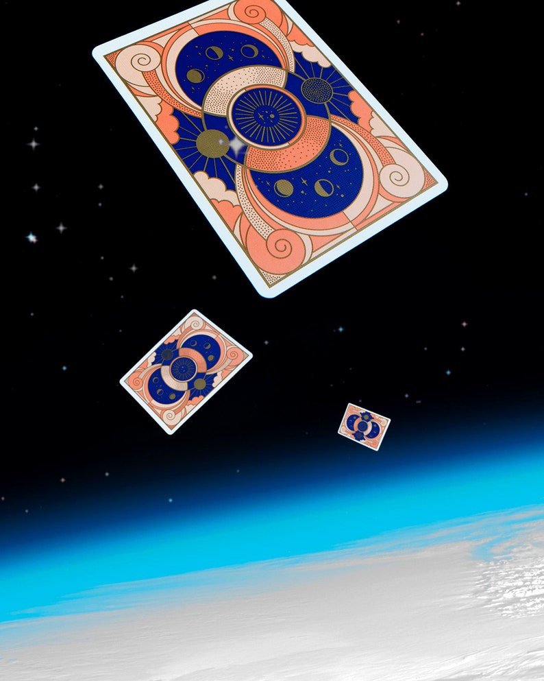 Cartes à jouer de poker spirituelles de luxe Lady Moon image 2