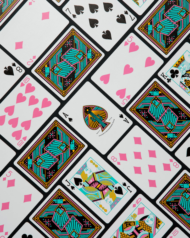 Fultons Thunderbird Room Vintage and Retro Casino Inspired Luxury Poker Playing Cards image 4