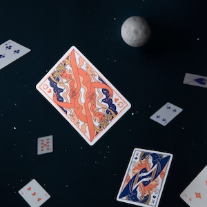 Cartes à jouer de poker spirituelles de luxe Lady Moon image 5