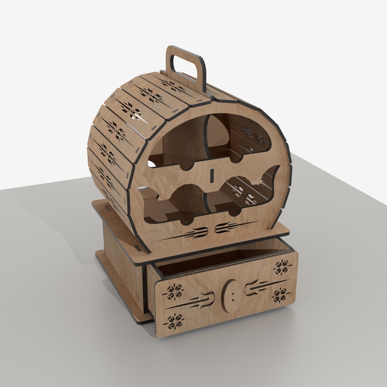 Bottle Bar Holder SVG / Wine Rack Laser Cut Files / Wine Stand Etsy